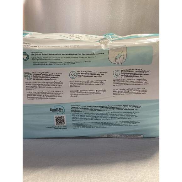 Tranquility Underwear Disposable Briefs Small  25 Count Adult Diaper Moderate - Picture 5 of 5